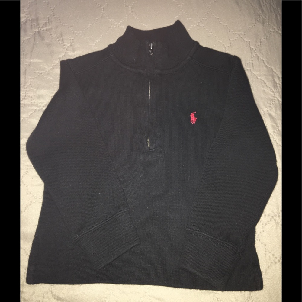 Toddler boy 3/4 zip Ralph Lauren pull-over-2T